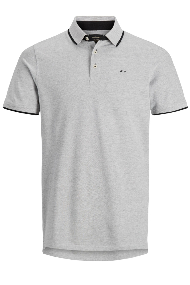 JJEPAULOS POLO SS NOOS 12136668 Light Grey Melange